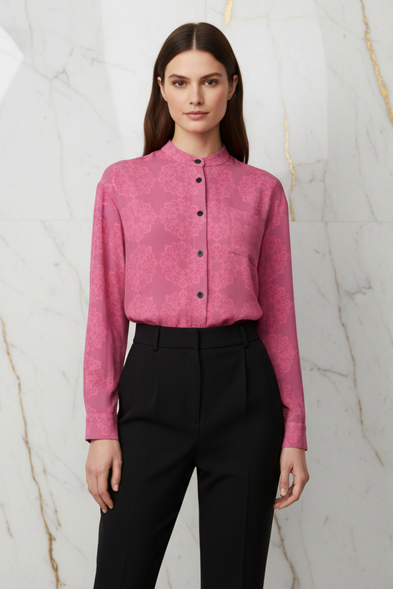 Pink Floral Shirt - Editorial Stance