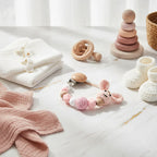 Pink Pacifier Clip Image 2