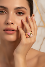 Pink Ring Beside Face