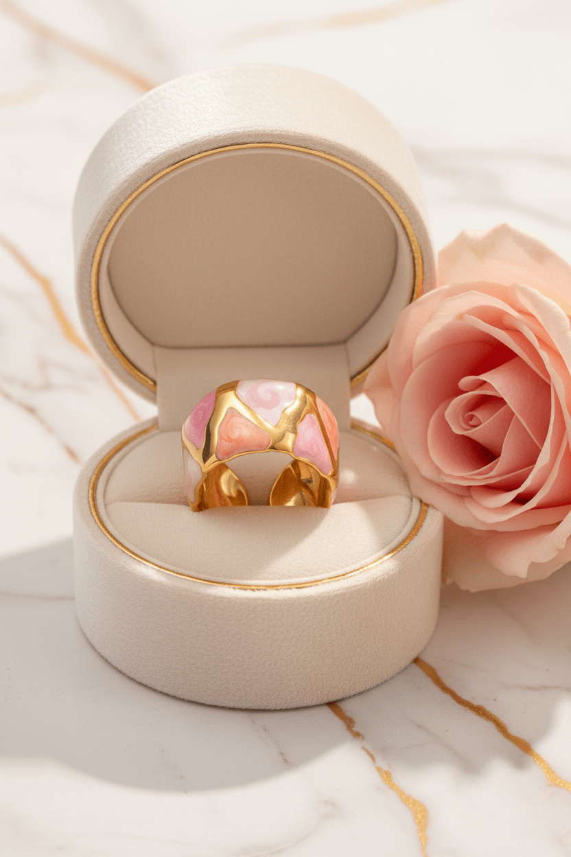 Pink Ring Box Front
