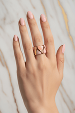 Pink Ring Hand Raised