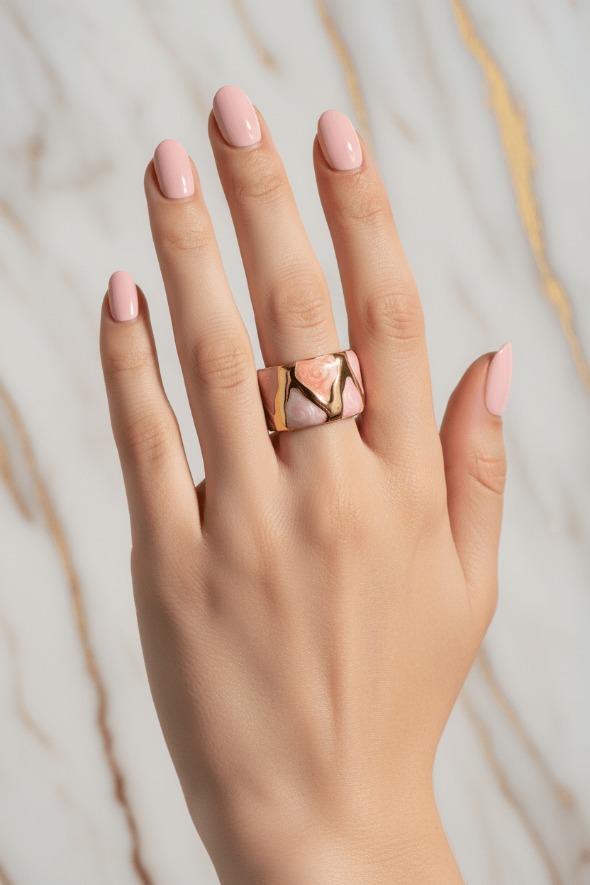 Pink Ring Hand Raised