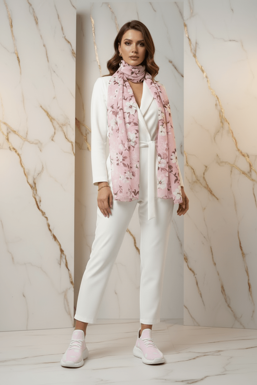 Pink Sneakers - Front Full Body