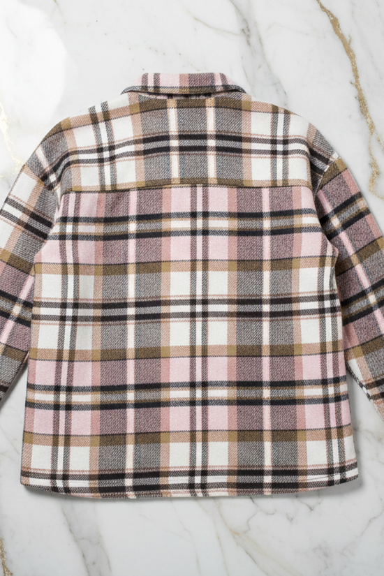 Plaid Shirt Jacket Back View