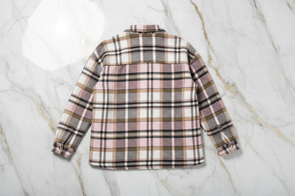 Plaid Shirt Jacket Back View