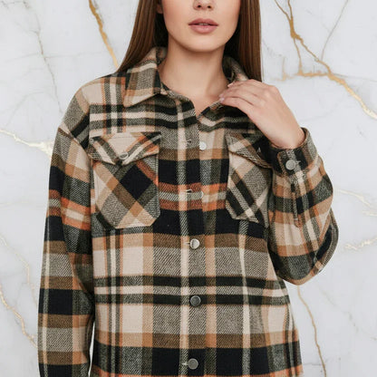 Plaid Shirt Jacket Detail