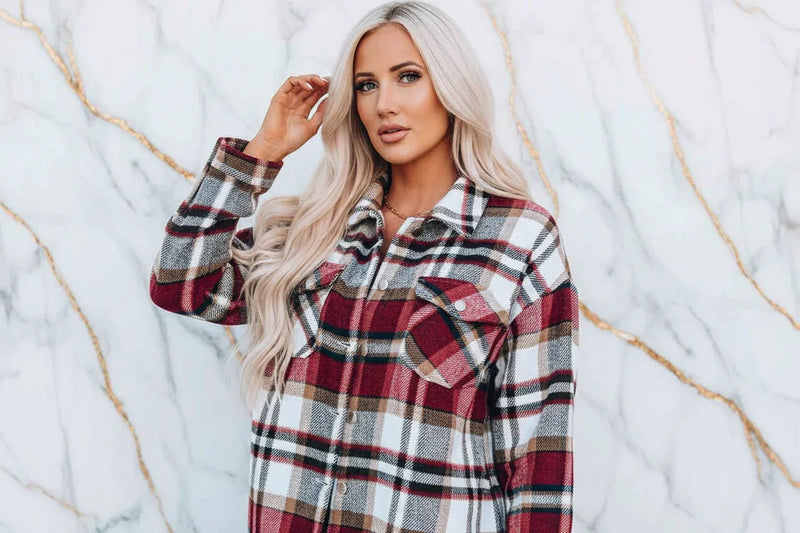 Plaid Shirt Jacket Detail