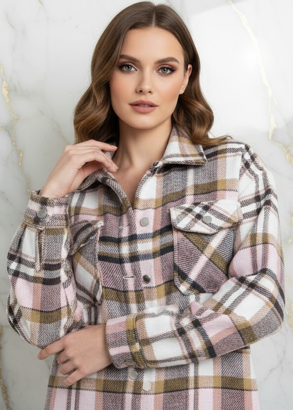 Plaid Shirt Jacket Detail