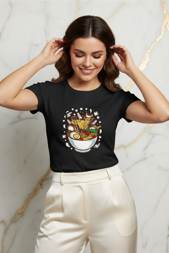 Playful hair touch pose