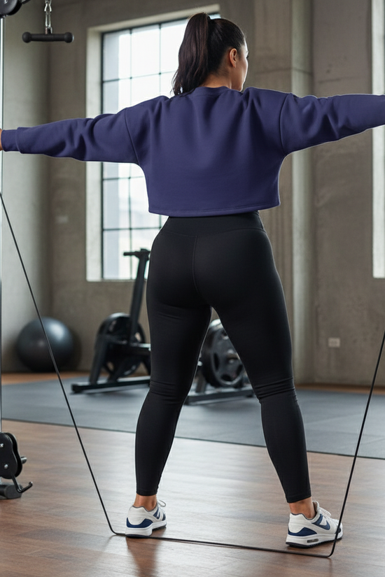 Plus-size back view resistance bands