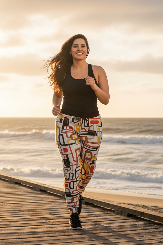 Plus-size coastal golden hour