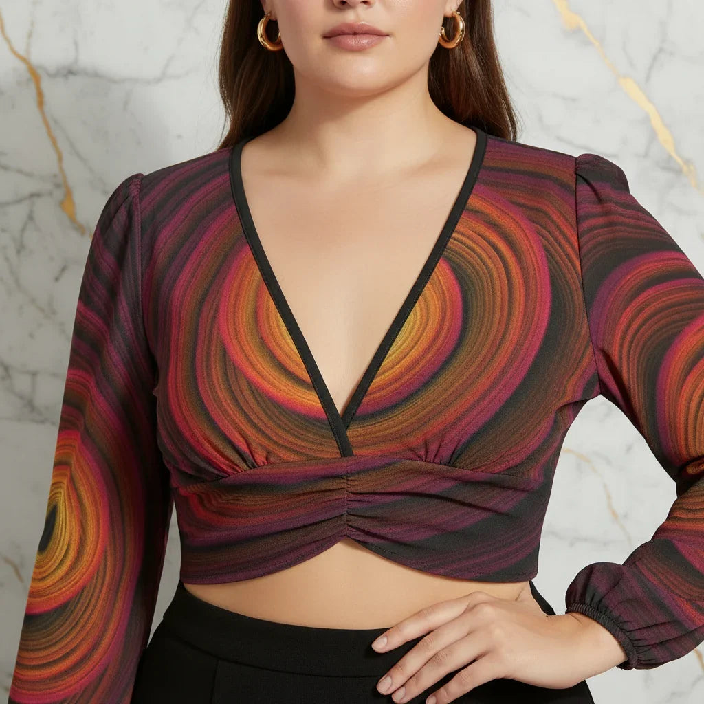 Plus-Size Detail Marble