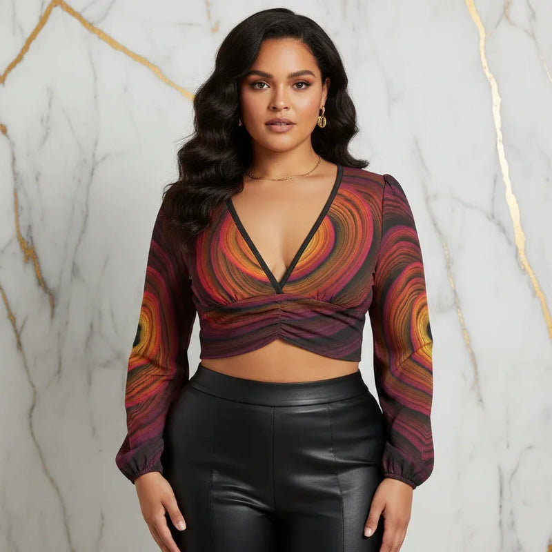 Plus-Size Front Marble