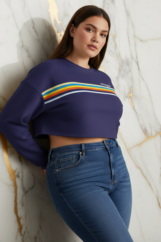Plus-size leaning relaxed pose