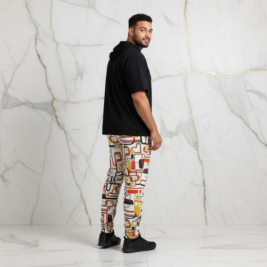 Plus-size men's three-quarter back