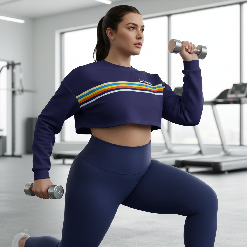 Plus-size side angle lunges