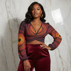 Plus-Size Three-Quarter Marble