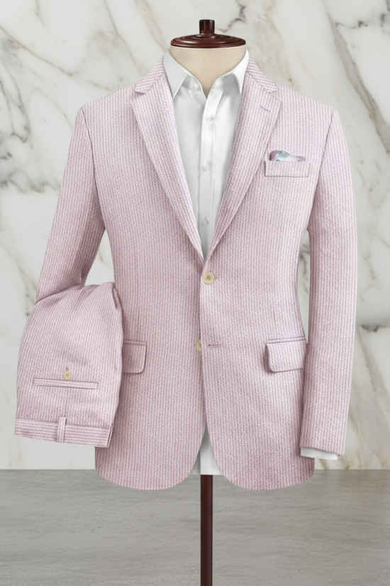 Premium Quality Pink Seersucker Suit