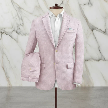 Premium Quality Pink Seersucker Suit