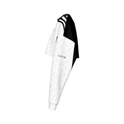 سويت شيرت قصير نسائي - خطوط