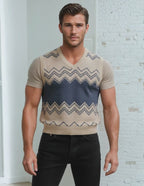 Classic Vintage V-neck Men Knitted vest