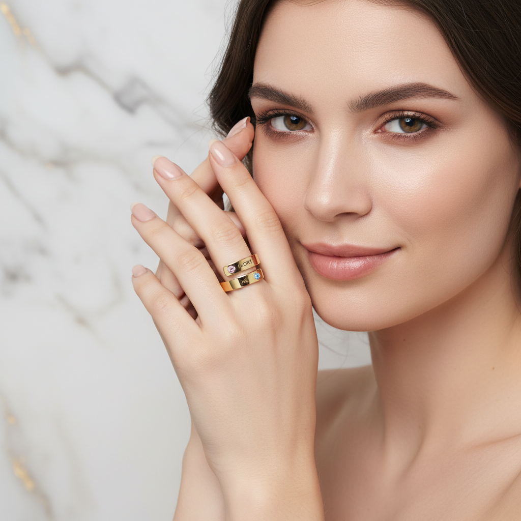 Professional portrait with ring 1