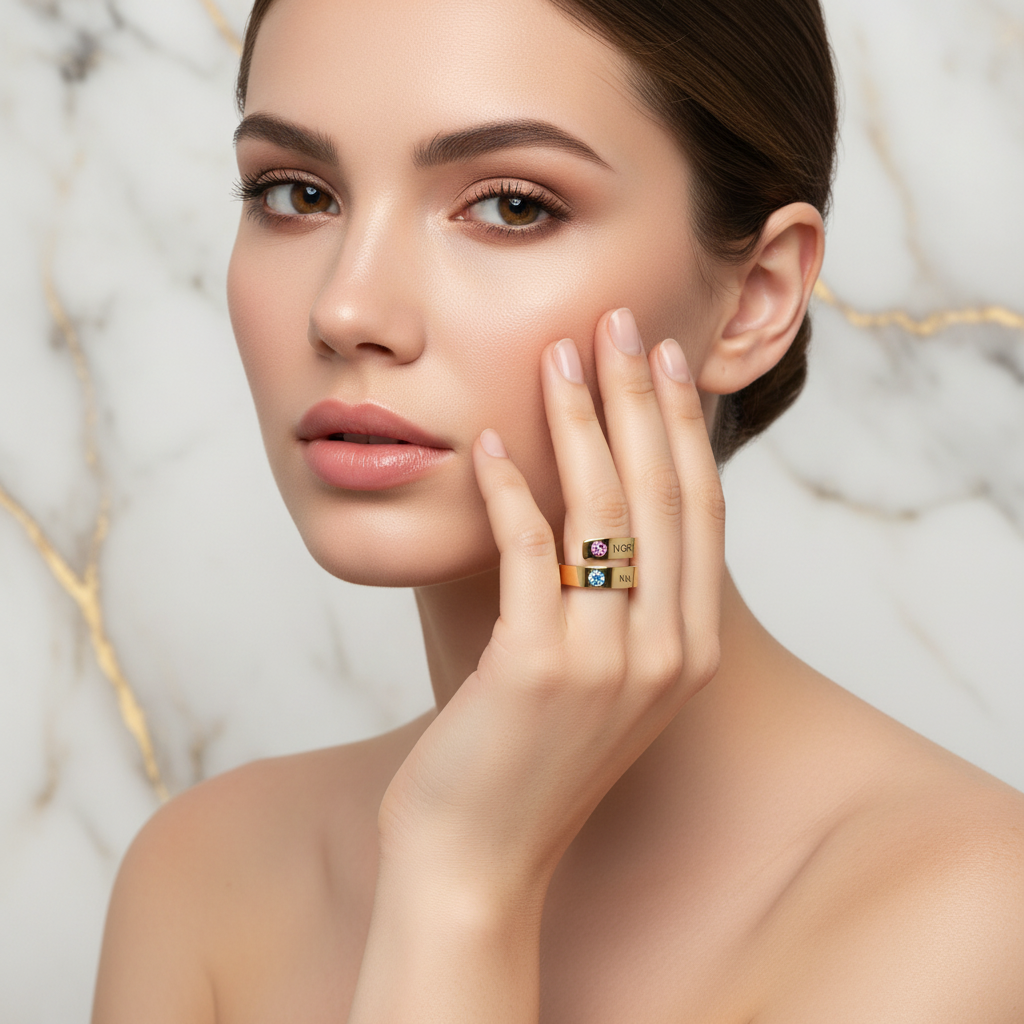 Professional portrait with ring 3