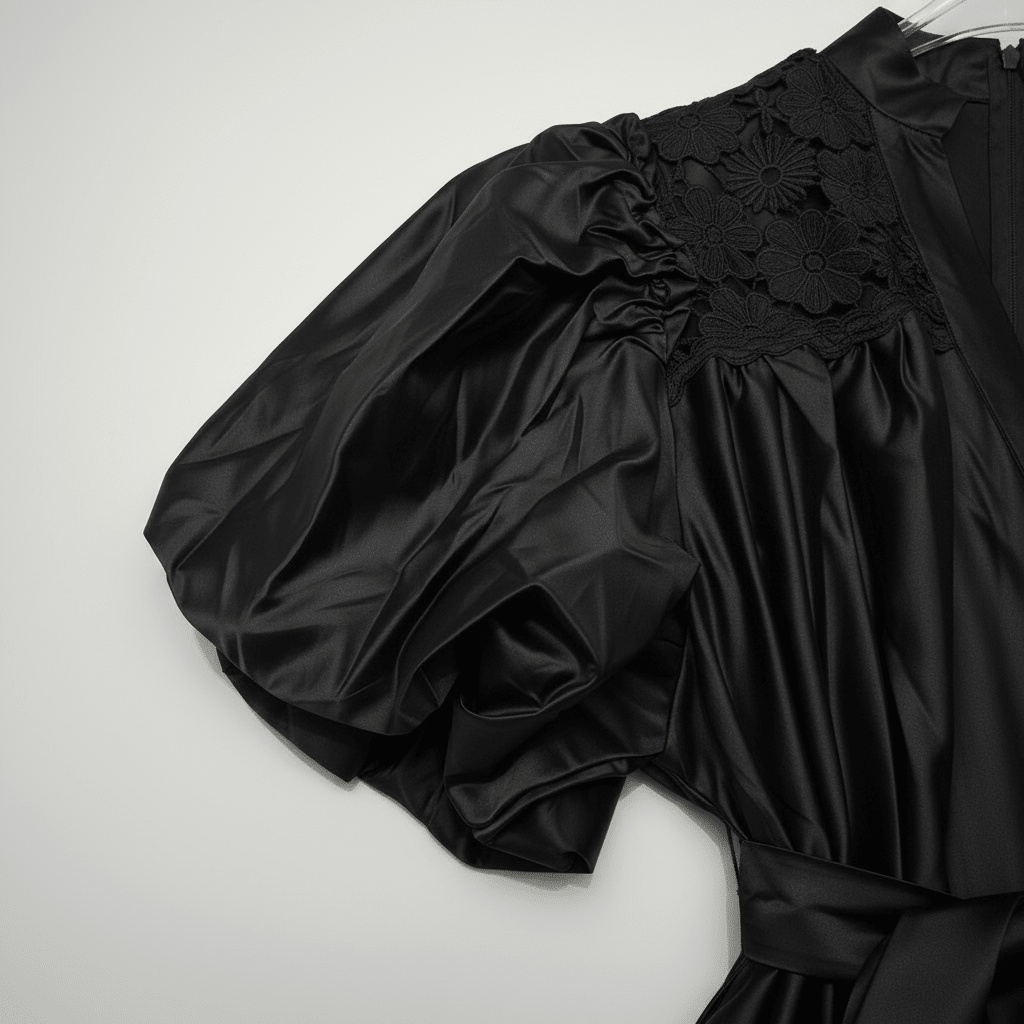 Puff Sleeve Black