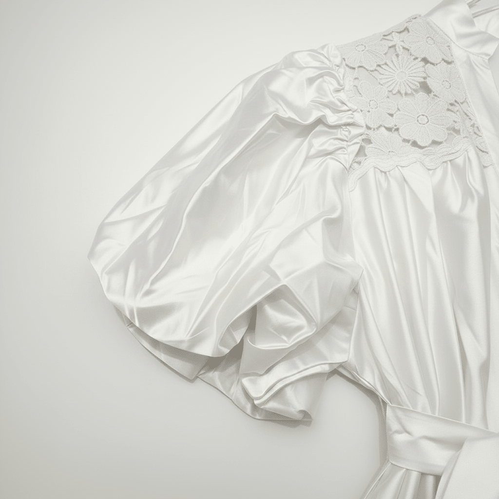 Puff Sleeve Detail White