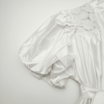 Puff Sleeve Detail White