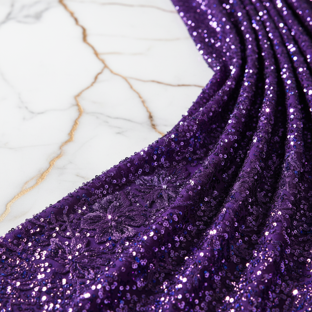 Purple Sequin Texture