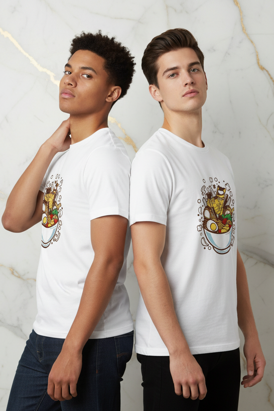 Ramen Couple T-shirt - Back to Back