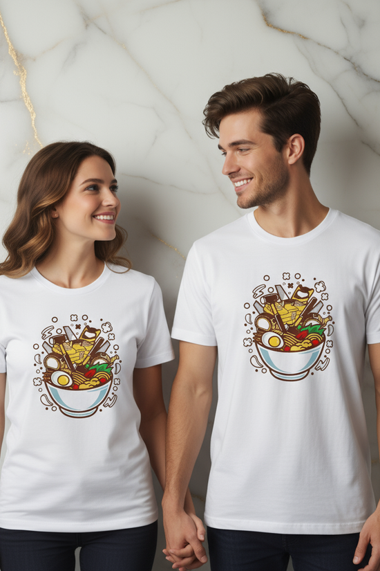 Ramen Couple T-shirt - Holding Hands