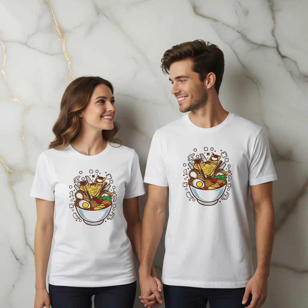 Ramen Couple T-shirt - Holding Hands