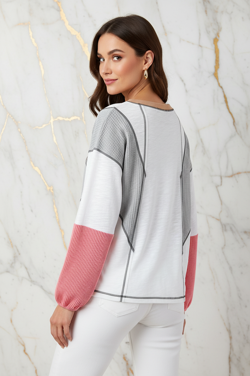 Rear three-quarter over-shoulder pose