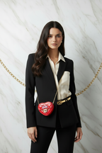 Red bag - belt bag front pose