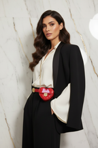 Red bag - crossbody three-quarter