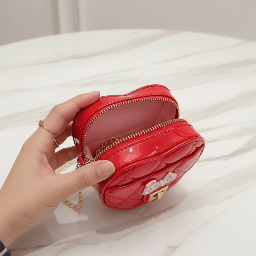 Red bag - opened by hand