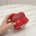 Red bag - opened by hand