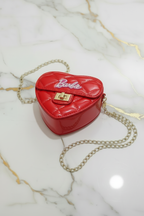 Red bag - side angle portrait