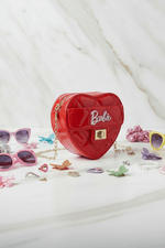 Red bag - side angle with accessories 2
