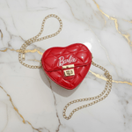 Red bag - top flat lay