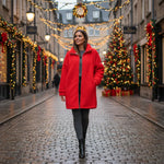 Red Borg Fleece Coat - Front