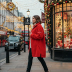 Red Borg Fleece Coat - Side