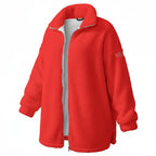 Red Borg Fleece Coat - Three-Quarter