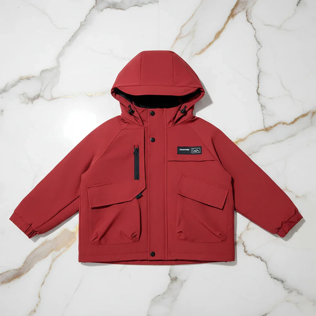 Red Jacket - Overhead Flat Lay