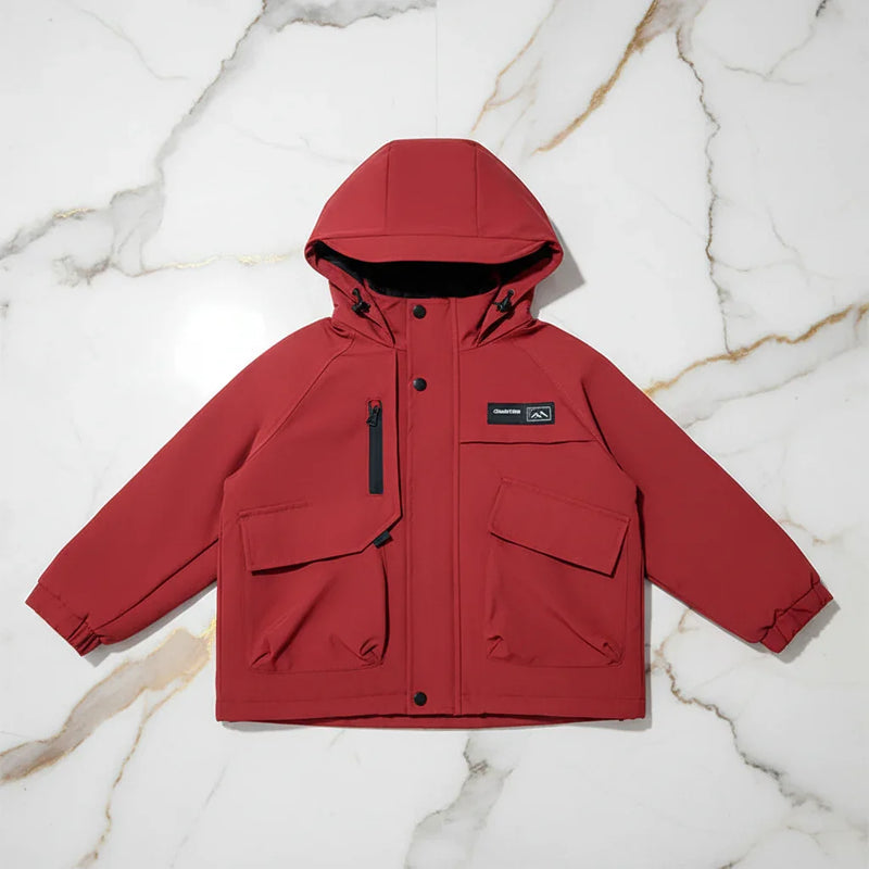 Red Jacket - Overhead Flat Lay
