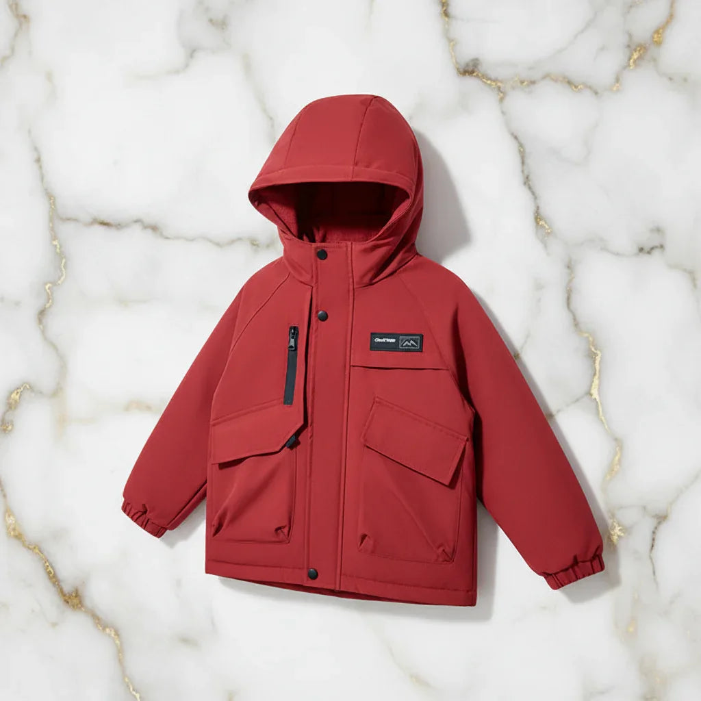 Red Jacket - Three Quarter View