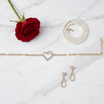 Red rose pearls