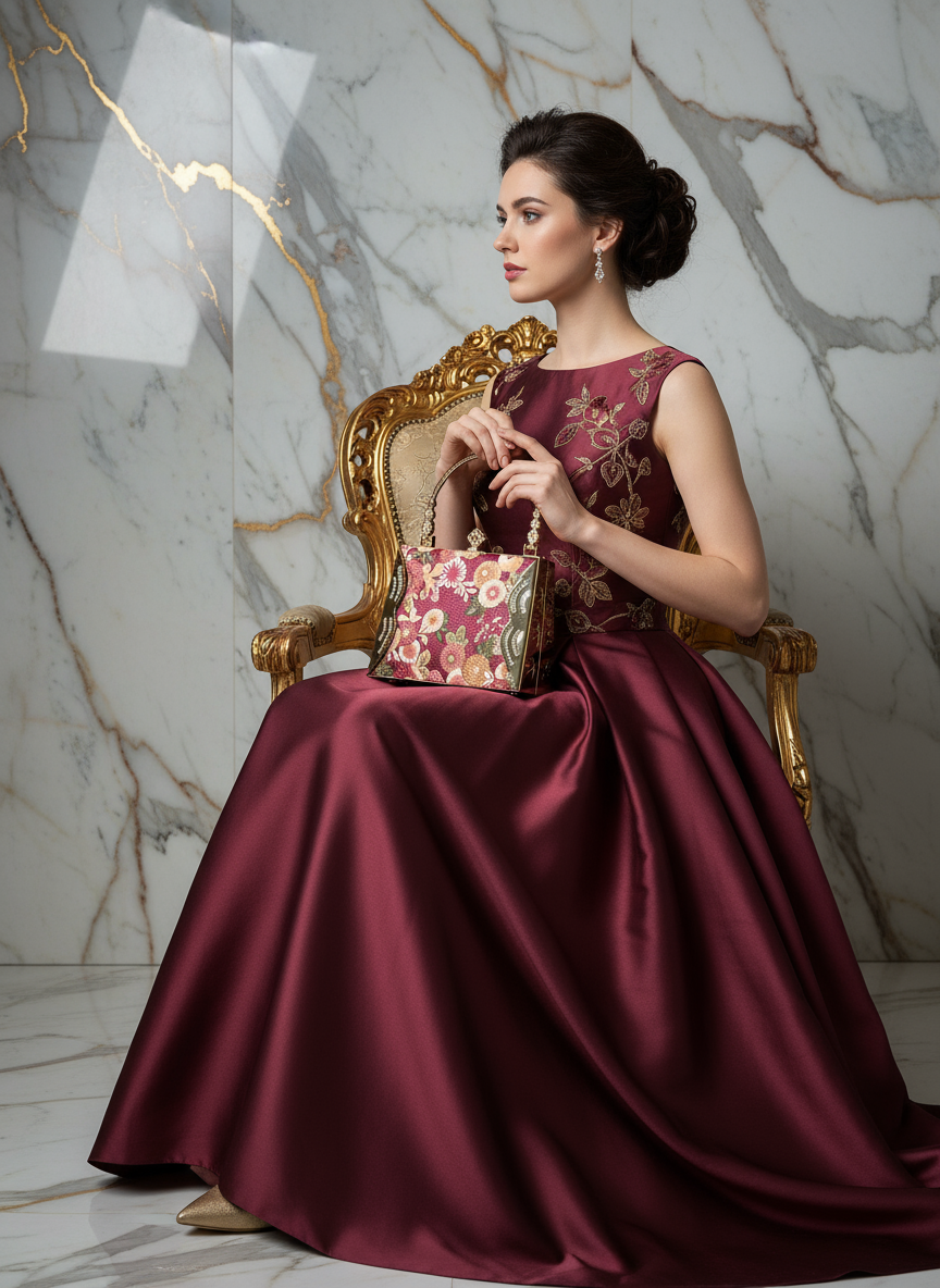 Refined Pose - Clutch Close to Chest